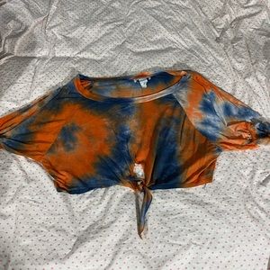 Tie-dye crop top L